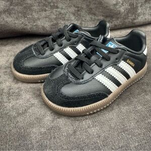 Adidas Kids Samba Black and White Sneakers